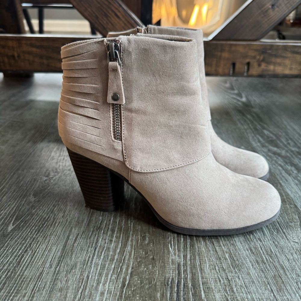 Madden Girl Taupe Ankle Booties